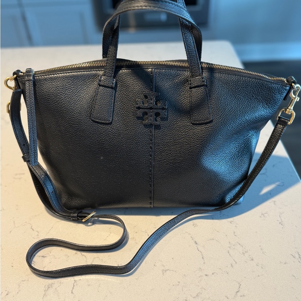 Tory Burch Black Leather Bag